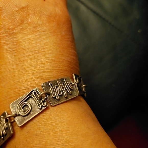 Vintage* Volan/Volar Hand-made Panel Bracelet - Picture 3 of 7